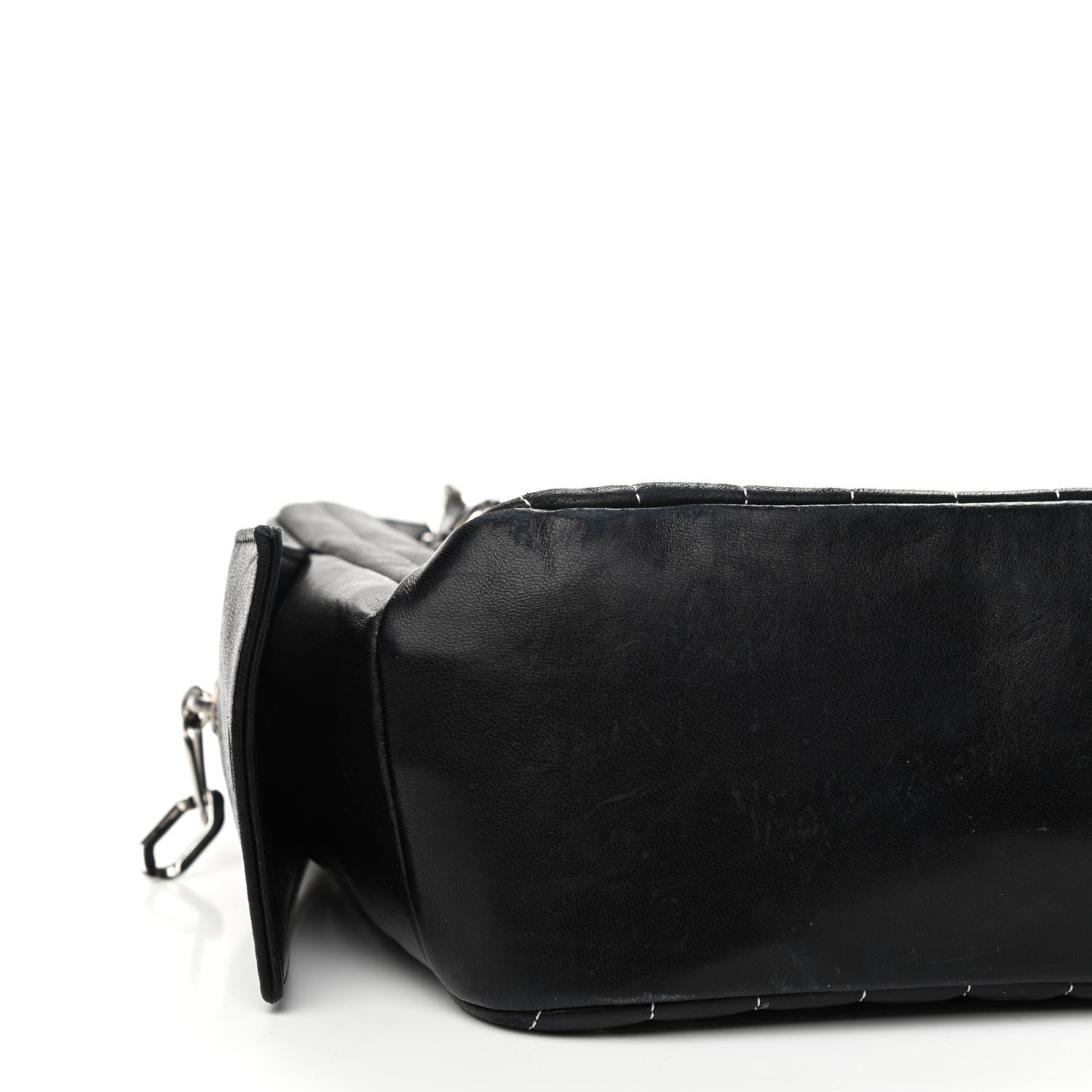 Chanel Lambskin Vertical Quilted Mademoiselle Small Camera Case Black 8 of 13