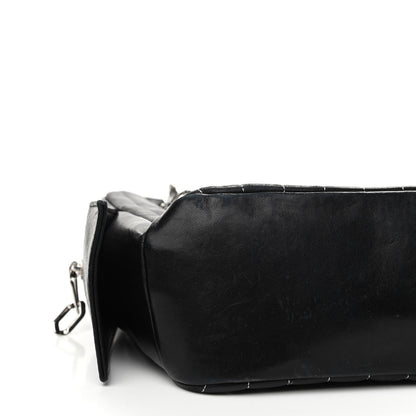 Chanel Lambskin Vertical Quilted Mademoiselle Small Camera Case Black 8 of 13