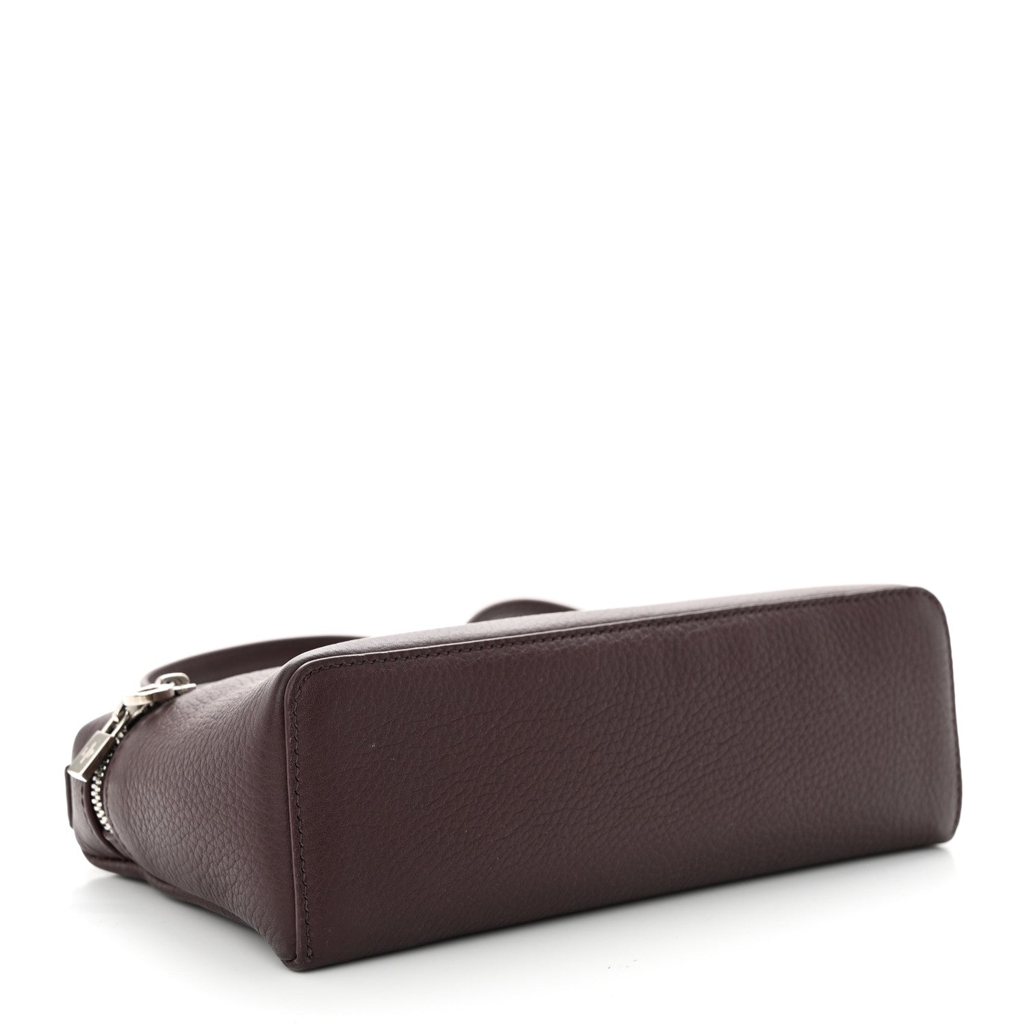 Loro Piana Grained Calfskin L19 Extra Pocket Pouch Plum 4 of 9