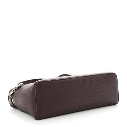Loro Piana Grained Calfskin L19 Extra Pocket Pouch Plum 4 of 9