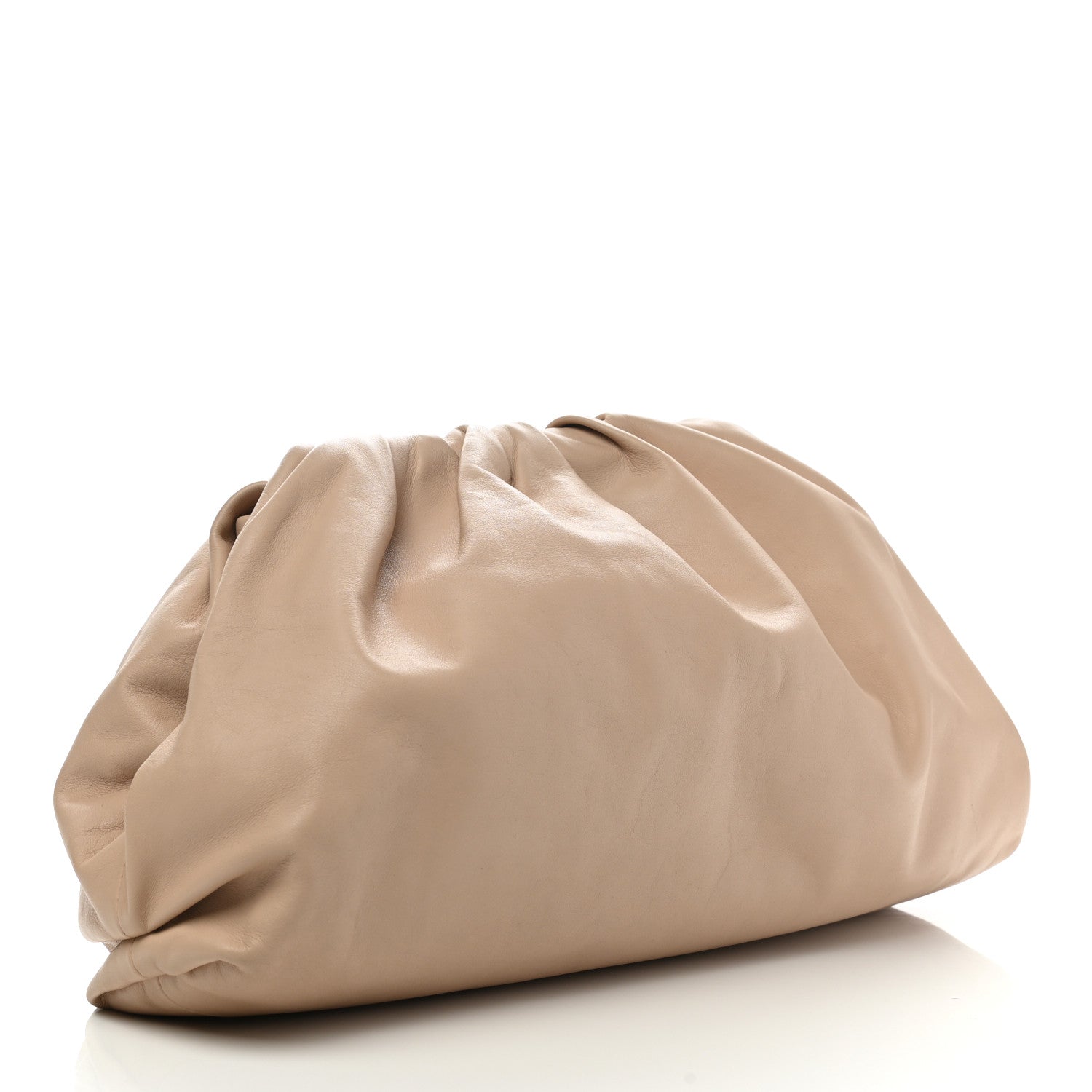 Bottega Veneta Smooth Butter Calf The Pouch Oversized Clutch Nude 3 of 9