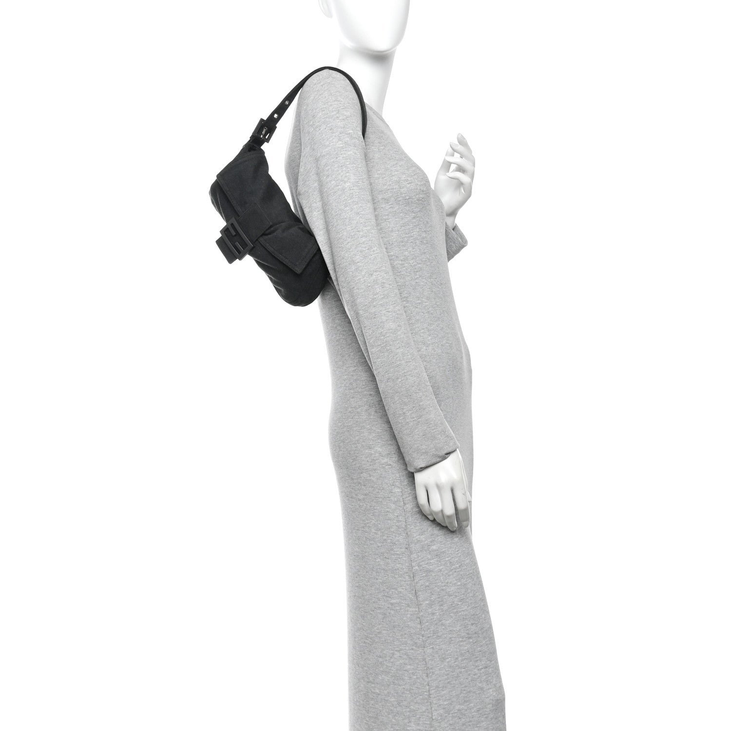 Fendi Jersey Baguette Grey 2 of 9