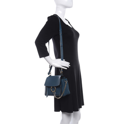 Chloe Calfskin Small Faye Day Shoulder Bag Blue 2 of 9