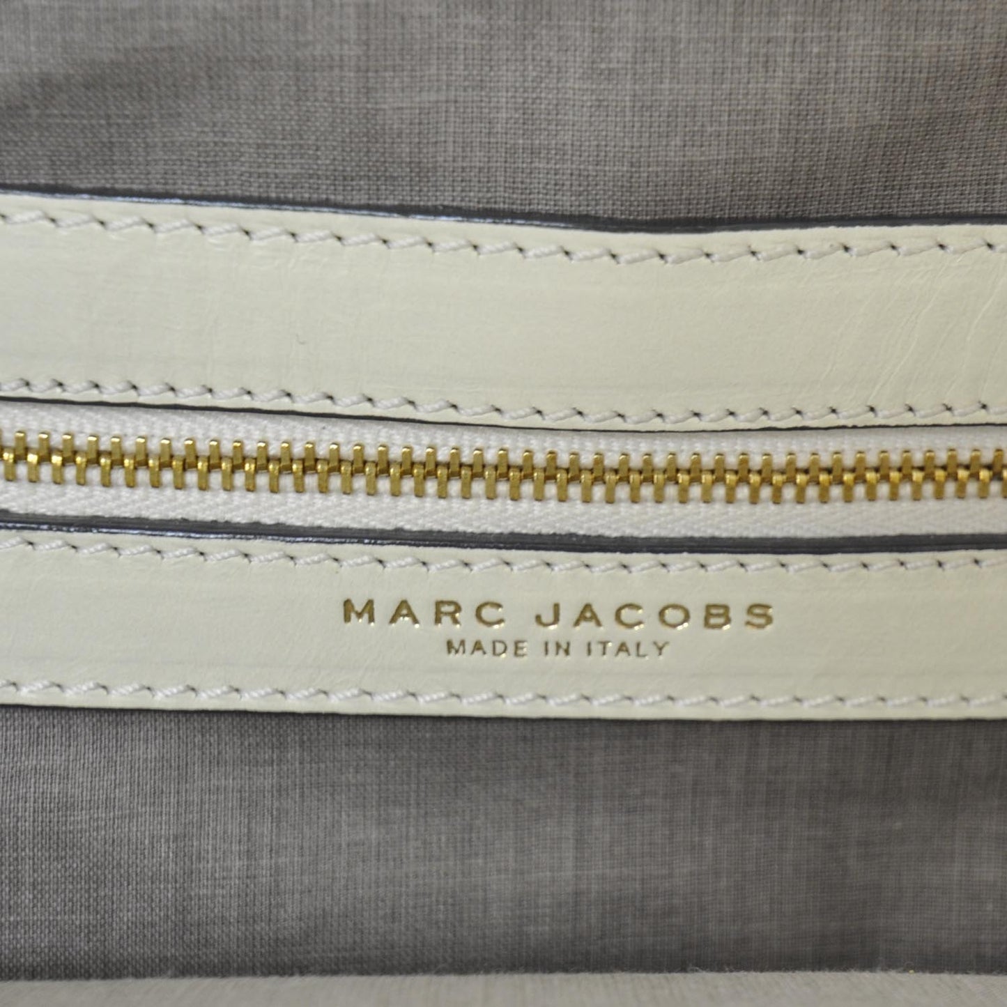 Leather Patchwork Stam Ivory
