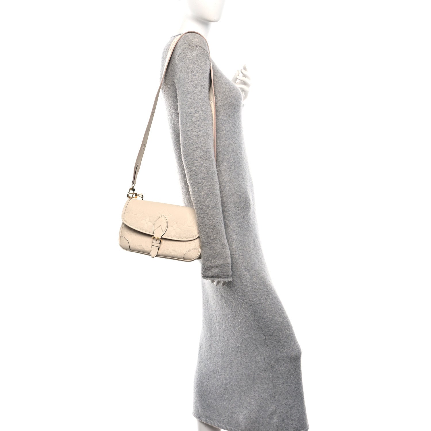 Louis Vuitton Empreinte Monogram Giant Diane Cream 2 of 10