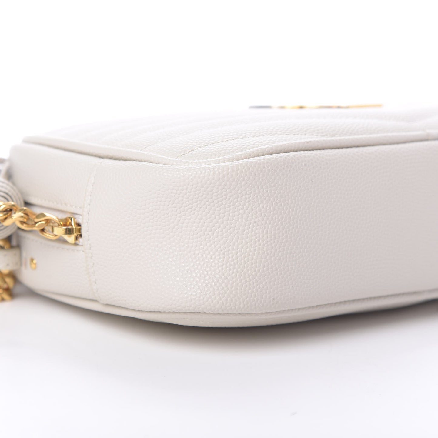 Grain De Poudre Matelasse Monogram Mini Lou Camera Bag Crema Soft