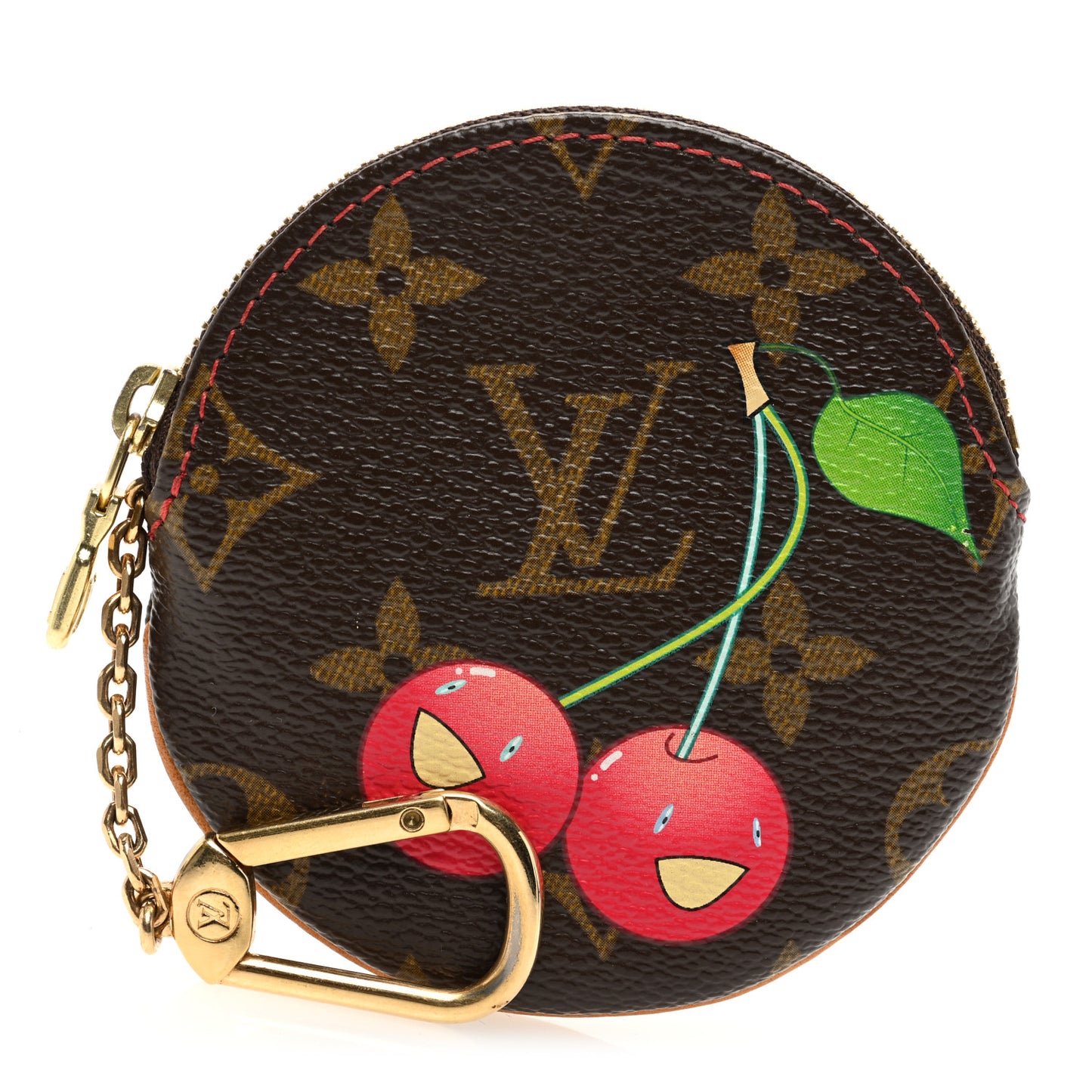 Monogram Cerises Round Coin Purse
