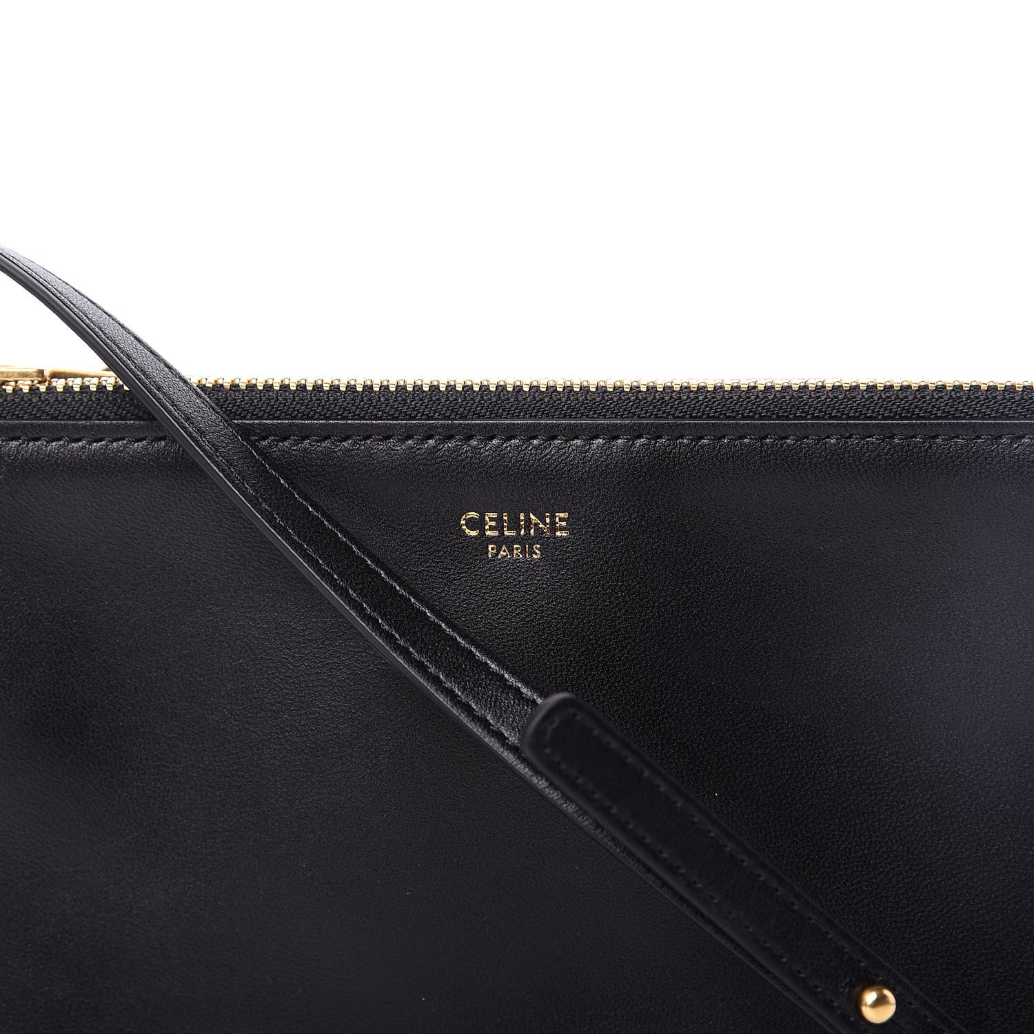 Celine Lambskin Small Trio Crossbody Bag Black 12 of 12