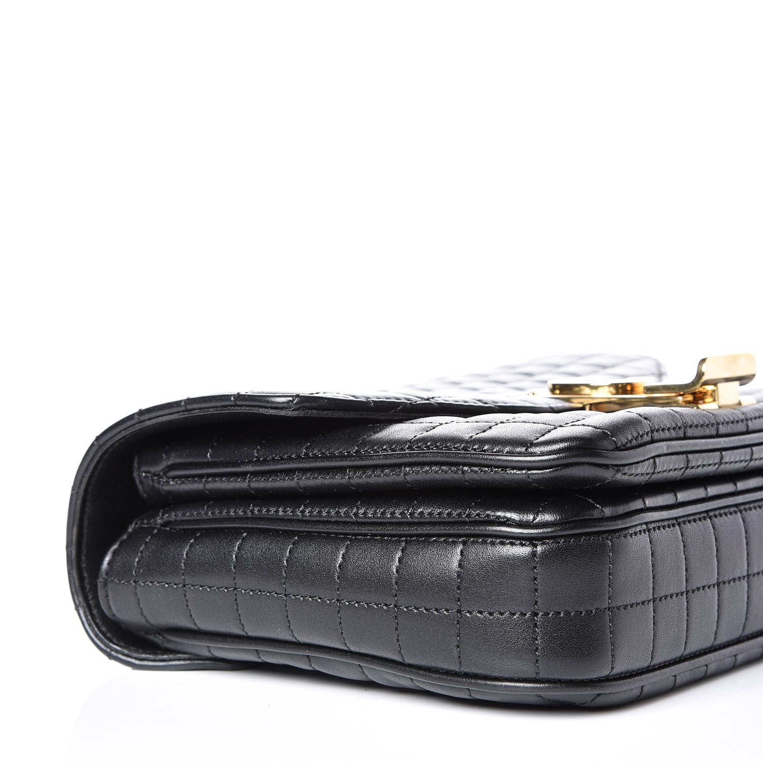 Celine Calfskin Quilted Medium C Bag Black 8 of 10