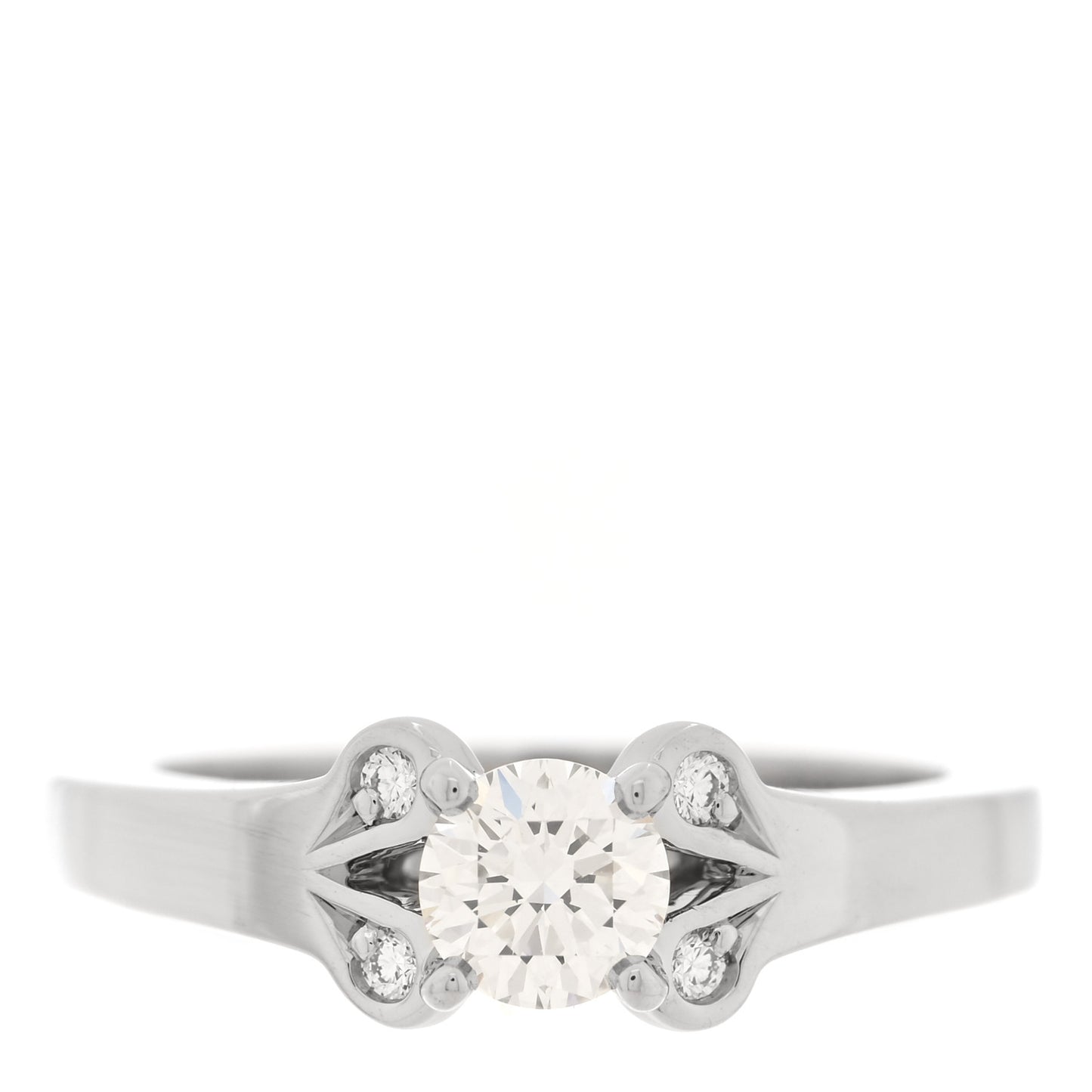 Platinum Diamond .36ct Ballerine Solitaire Engagement Ring 47 4