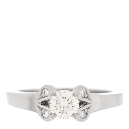 Cartier Platinum Diamond .36ct Ballerine Solitaire Engagement Ring 47 4 1 of 5