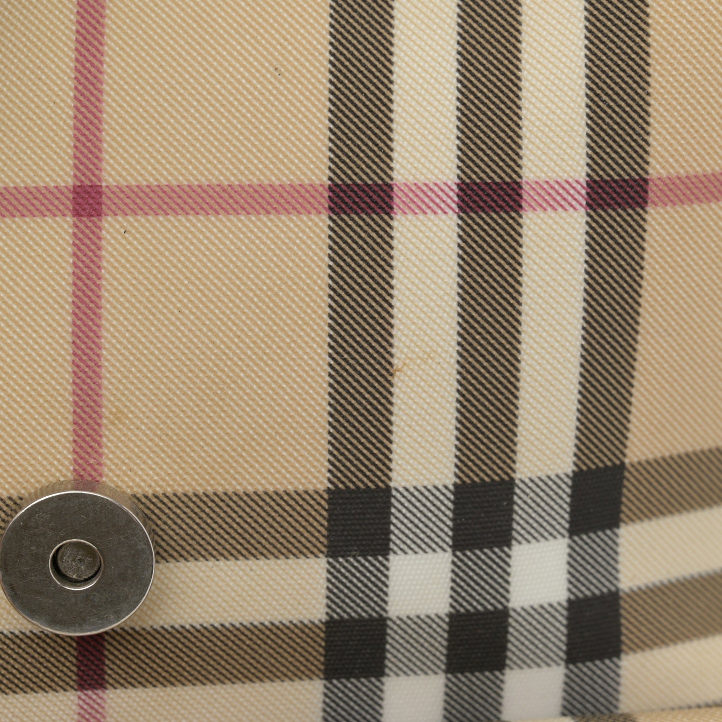 House Check Drawstring Backpack Black