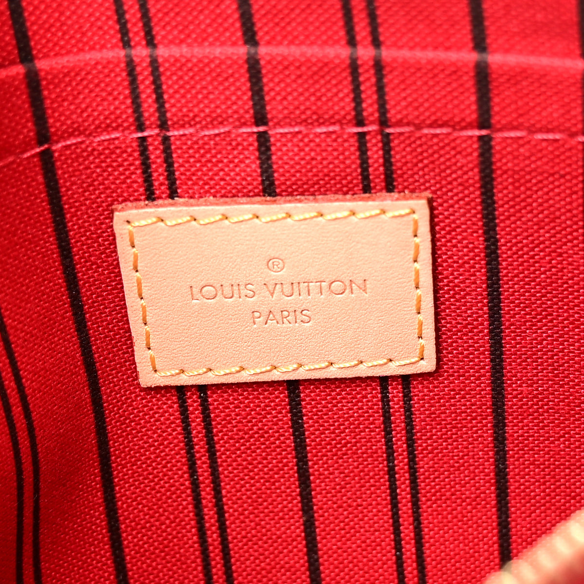 Louis Vuitton Monogram Neverfull MM GM Pochette Cherry 6 of 6