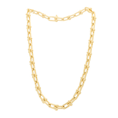 Tiffany 18K Yellow Gold Medium HardWear Link Necklace 3 of 4