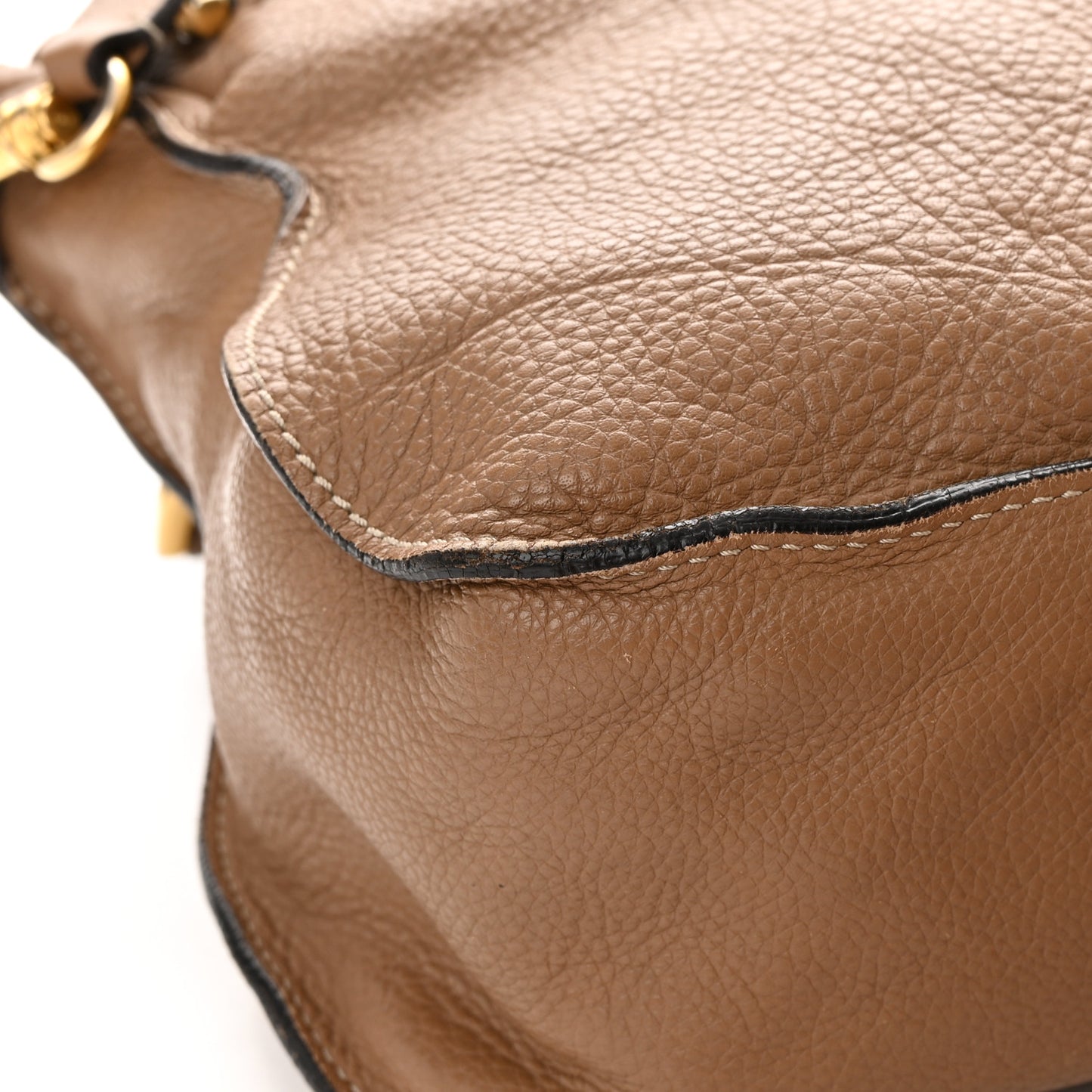 Calfskin Medium Marcie Satchel Light Tan