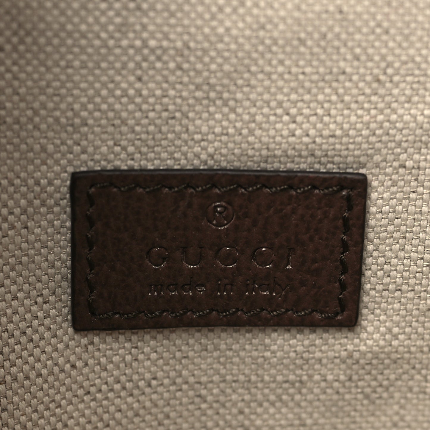 Monogram Jumbo GG Textured Dollar Calfskin Web Belt Bag Camel Ebony New Acero
