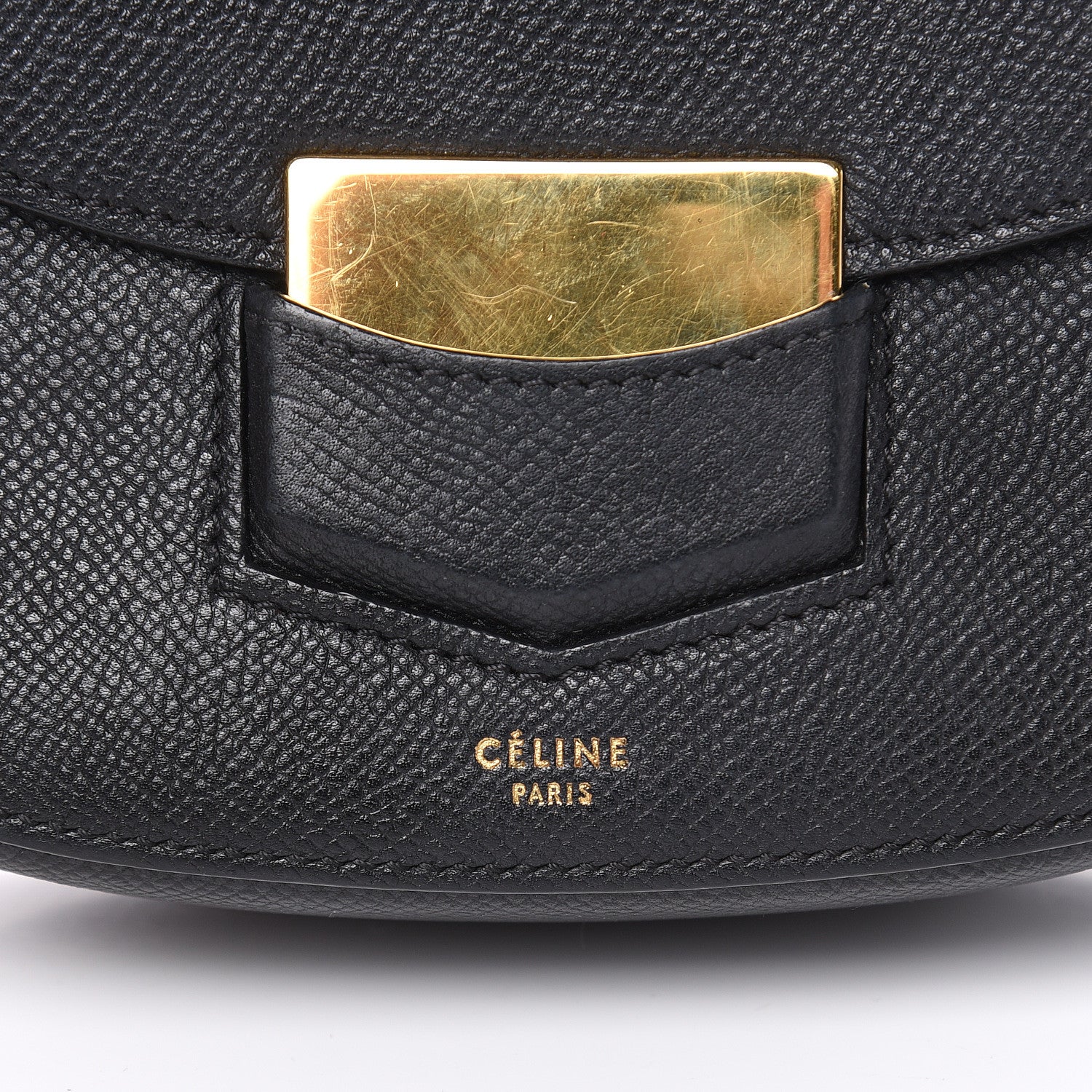 Celine Baby Grained Calfskin Small Trotteur Black 7 of 14
