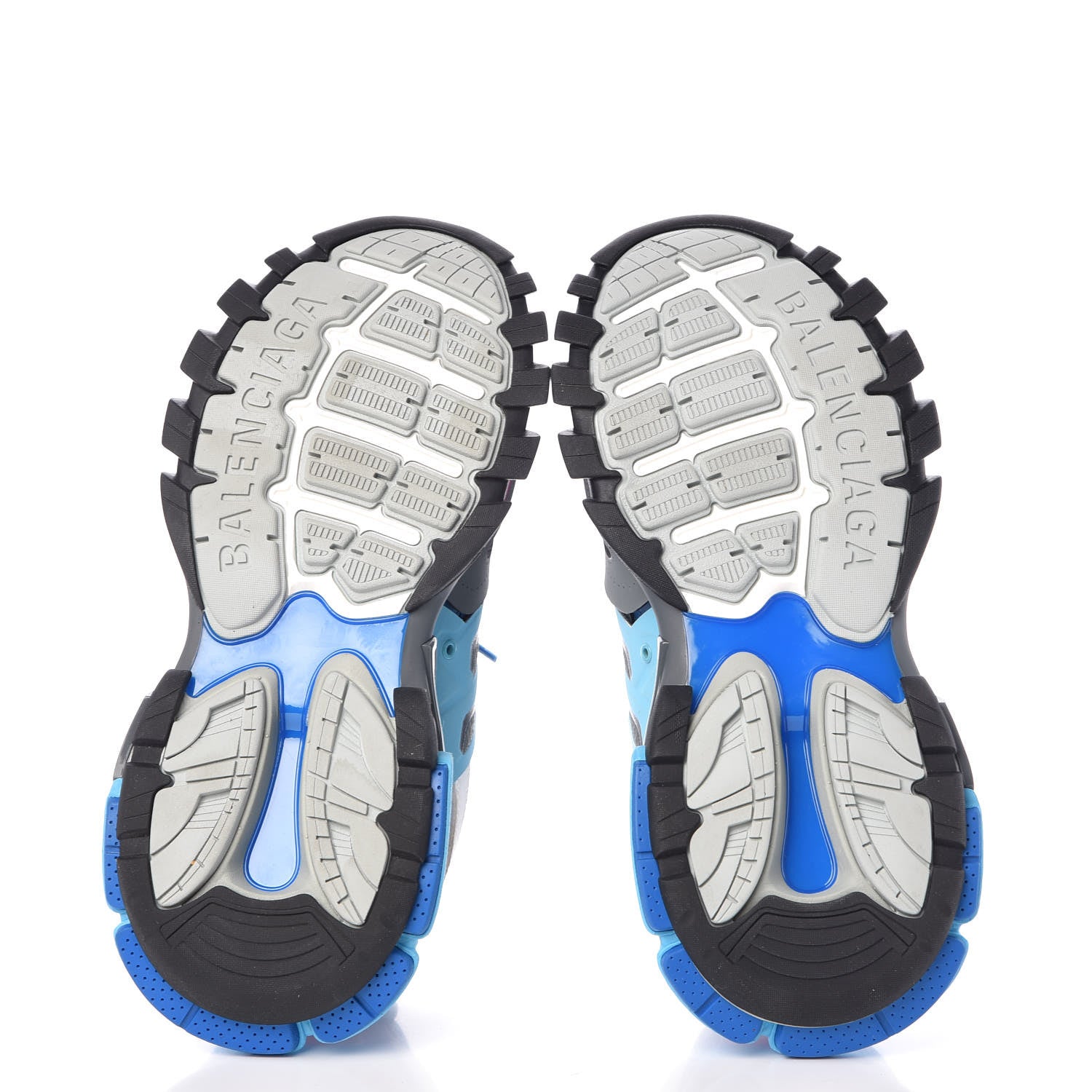 Balenciaga Mesh Nylon Womens Track Sneakers 41 Blue Black 5 of 7