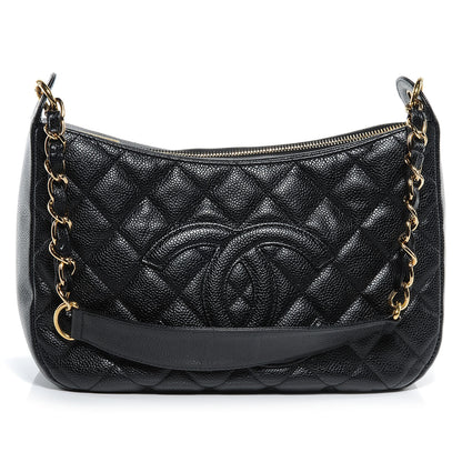 Chanel Caviar Quilted Hobo Bag Black 1 of 7