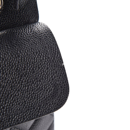 Chanel Caviar Quilted Medium Double Flap Black 14 of 23