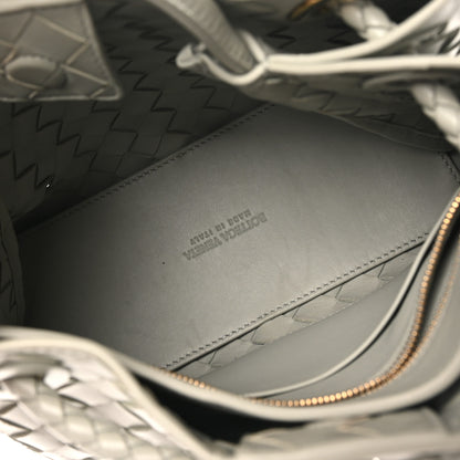 Bottega Veneta Nappa Intrecciato Small Andiamo Shoulder Bag Agate Grey 5 of 9