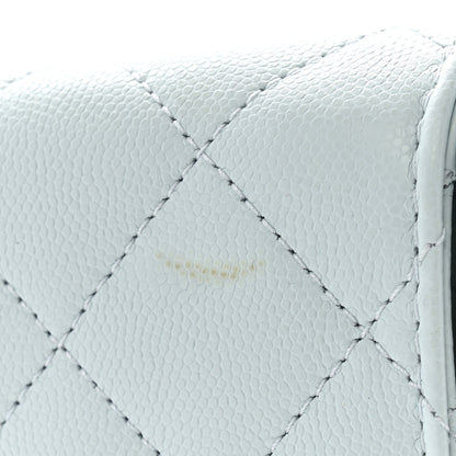 Chanel Caviar Quilted Small Chanel 25 Handbag Light Blue 11 of 13