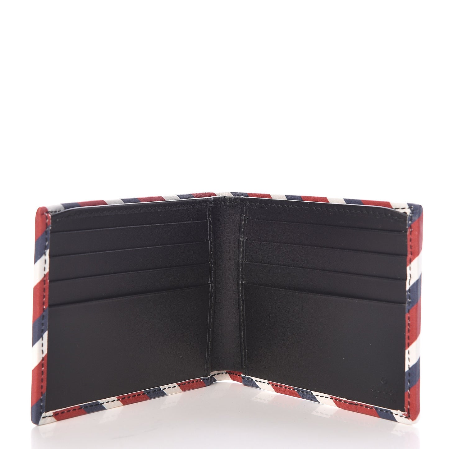 GG Supreme Monogram Night Courrier Bi-Fold Wallet Black Grey