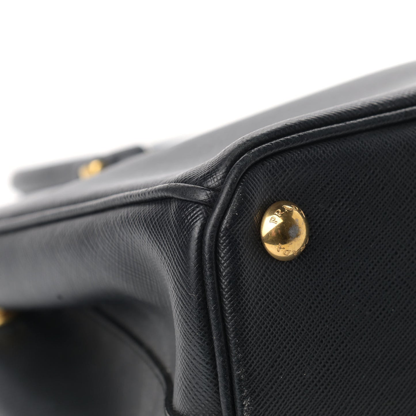Saffiano Small Galleria Double Zip Tote Black