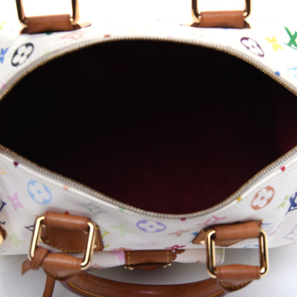 Louis Vuitton Monogram Multicolor Speedy 30 White 5 of 29