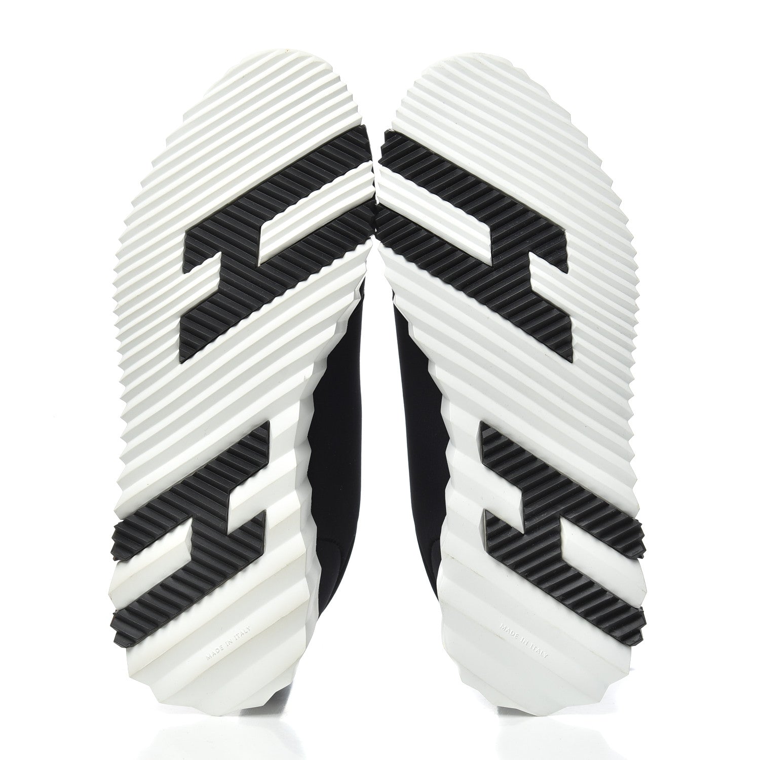 Hermes Technical Jersey Suede Goatskin Bouncing Sneakers 36 Black White 5 of 11