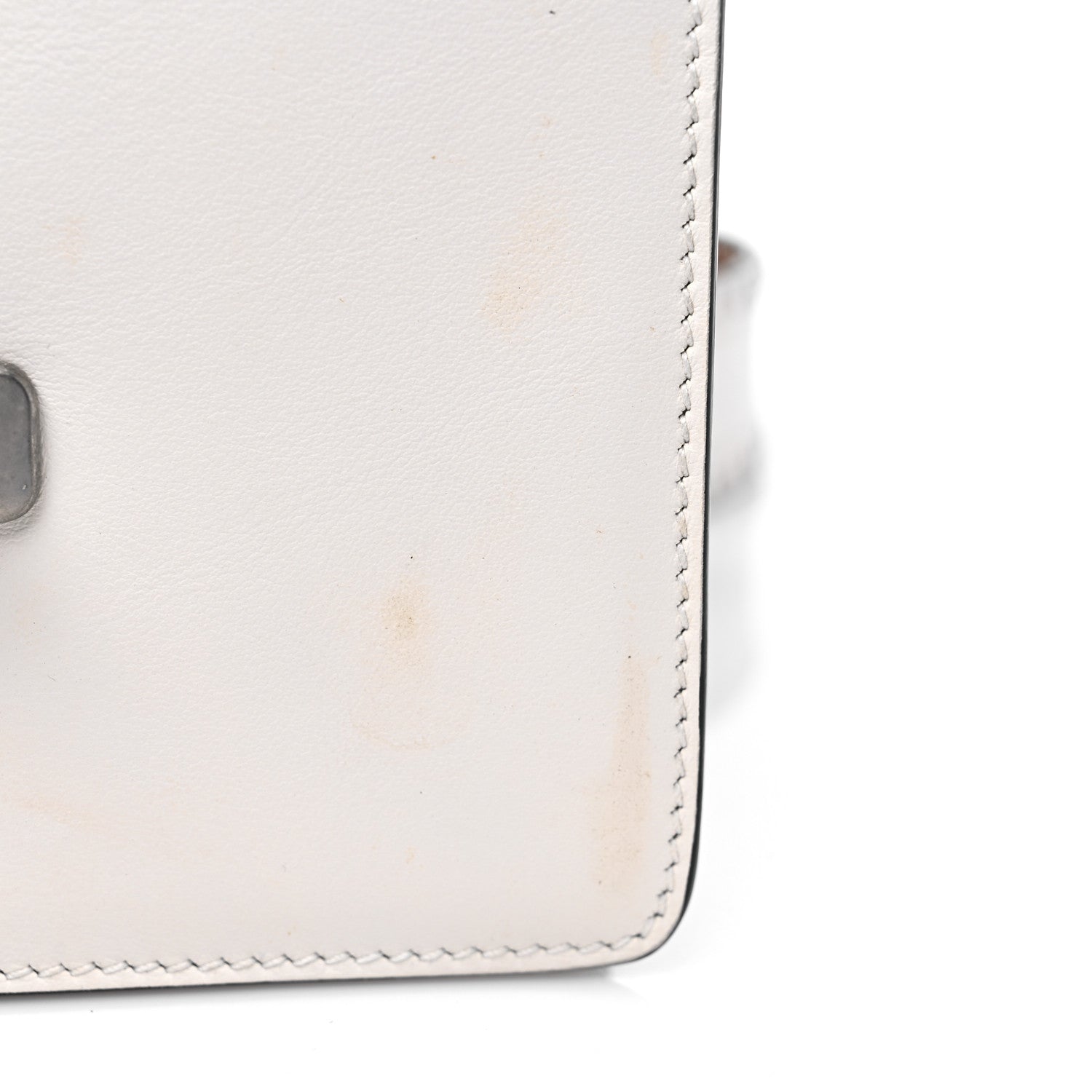 Prada City Calf Studded Folk Cahier Bag White Caramel 10 of 14