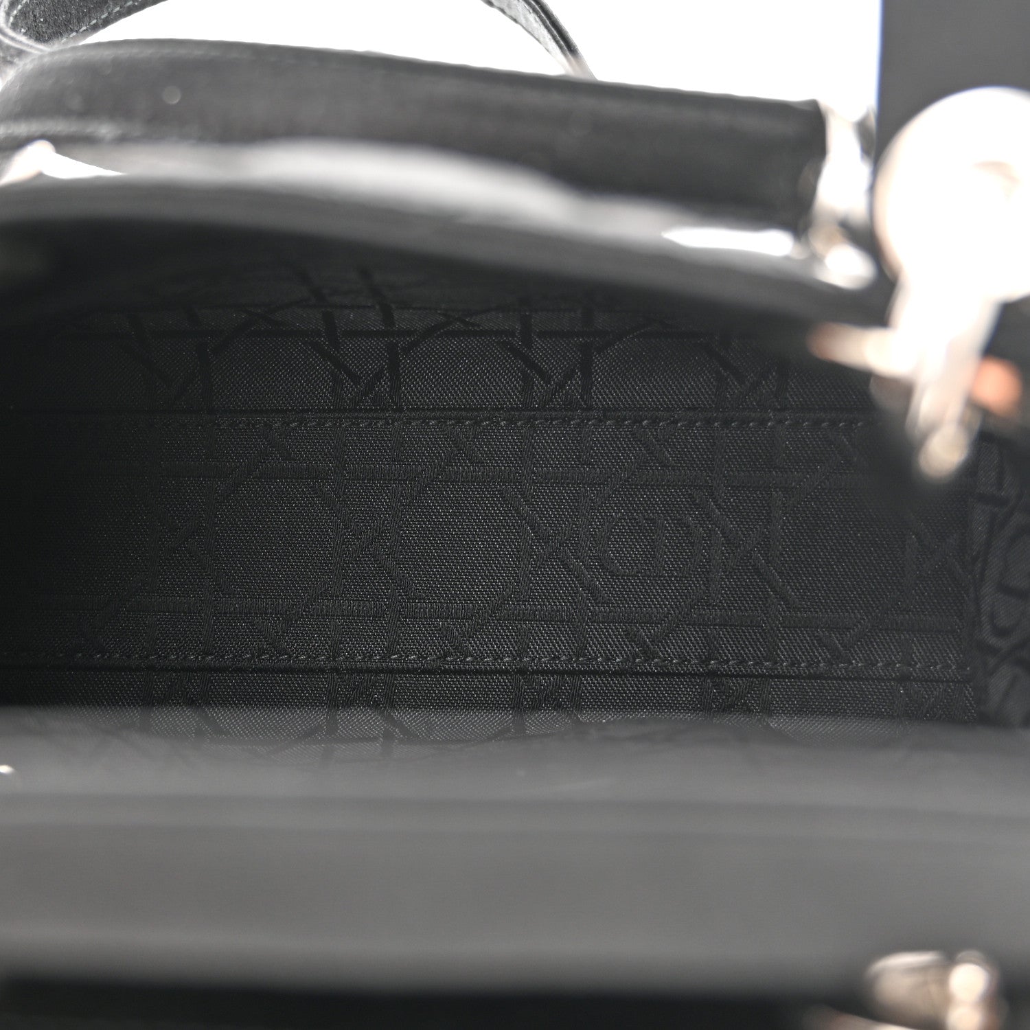 Christian Dior Satin Cannage Mini Lady Dior Black 5 of 11