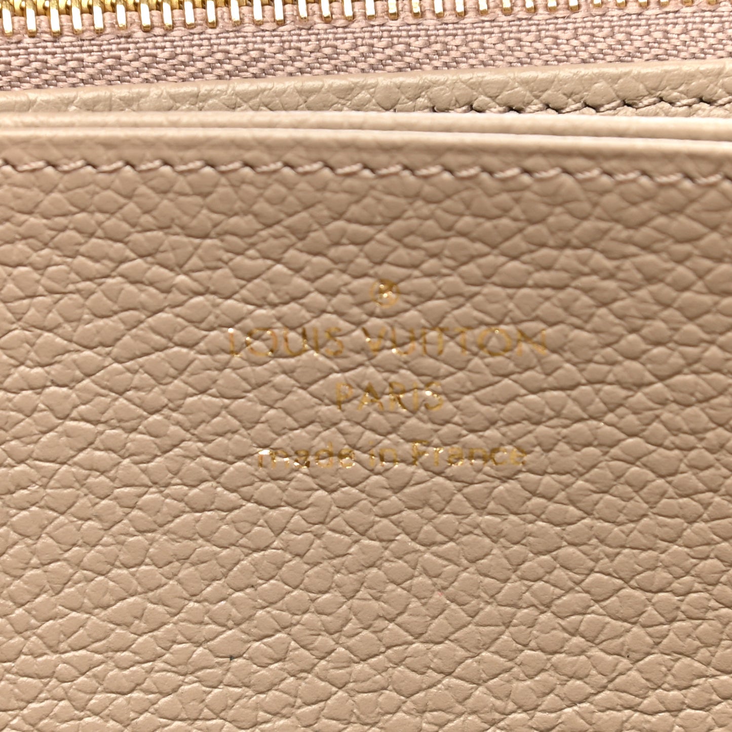 Empreinte Monogram Giant Zippy Wallet Tourterelle Creme