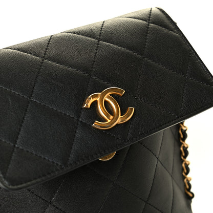 Chanel Calfskin Quilted Chain Small Hobo Bag Black 6 of 7
