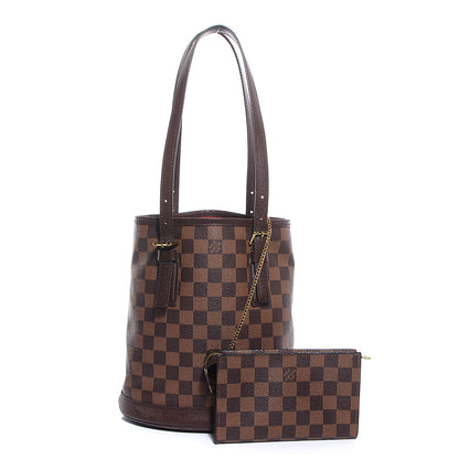 Louis Vuitton Damier Ebene Marais Bucket 23 5 of 8