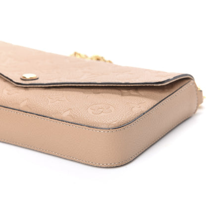 Louis Vuitton Empreinte Pochette Felicie Chain Wallet Papyrus 10 of 11