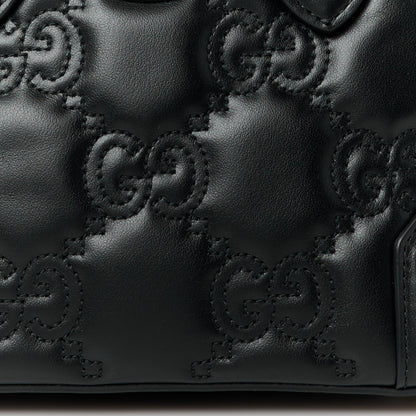 Gucci Calfskin GG Matelasse Mini Top Handle Bag Black 9 of 11