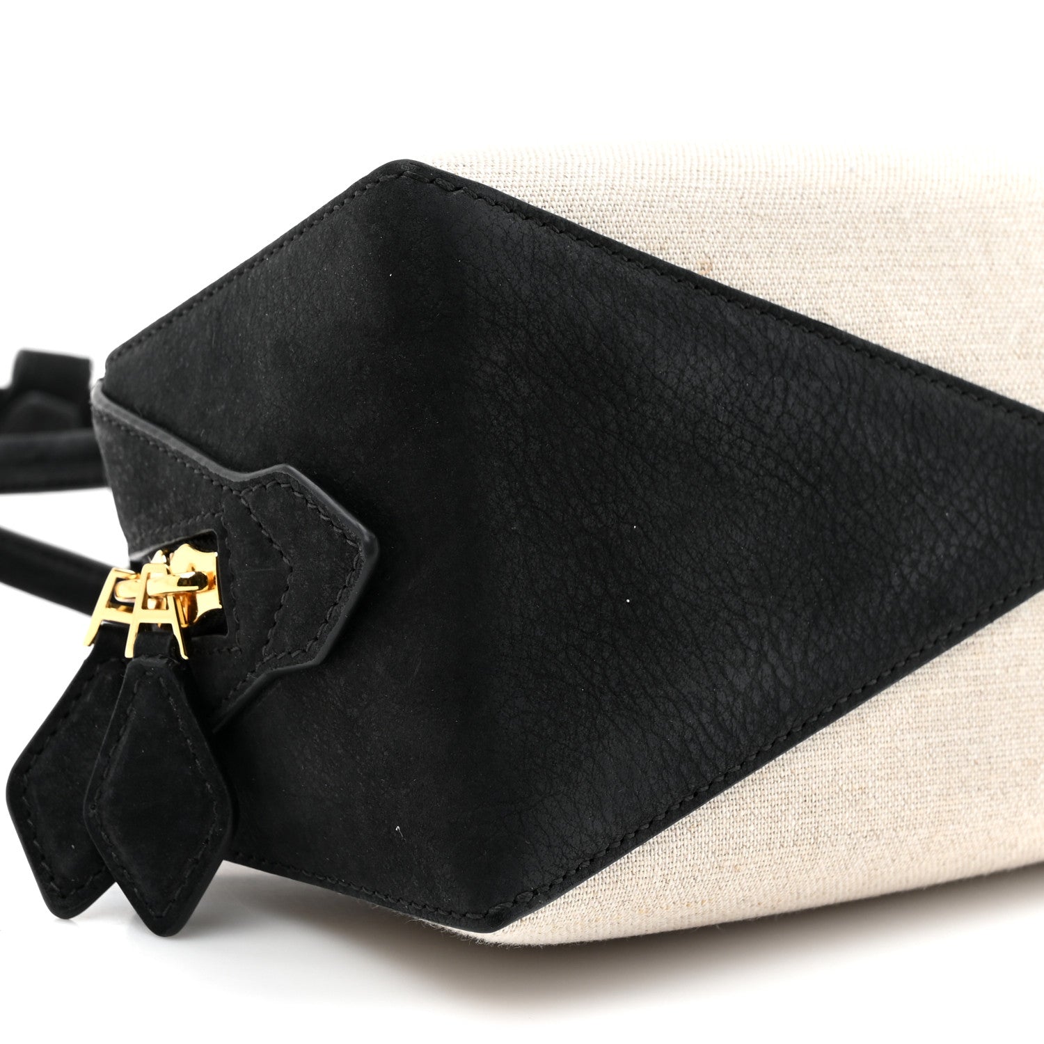 Alaia Canvas Nubuck Medium Le Teckel Bag Black 11 of 11