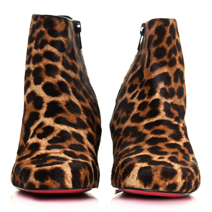 Christian Louboutin Pony Hair Tounoir Ankle Boots 36 Leopard 2 of 11