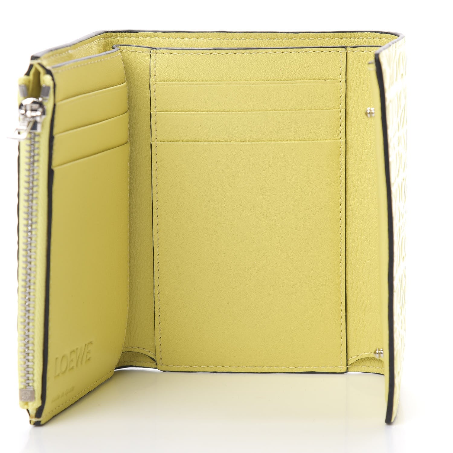 Loewe Calfskin Embossed Small Wallet Yellow 5 of 7