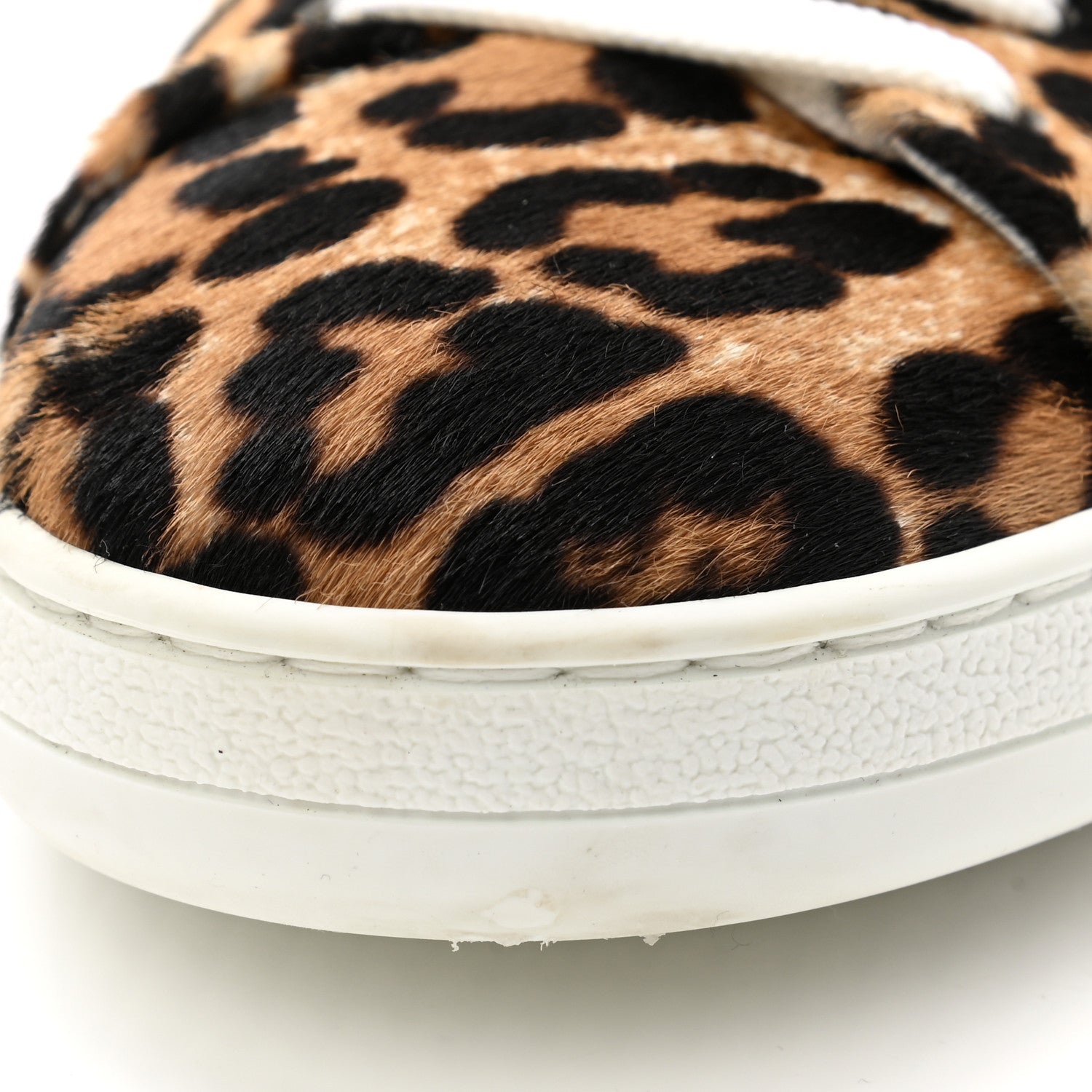 Louis Vuitton Calfskin Pony Hair Leopard Monogram Frontrow Sneakers 38 10 of 13