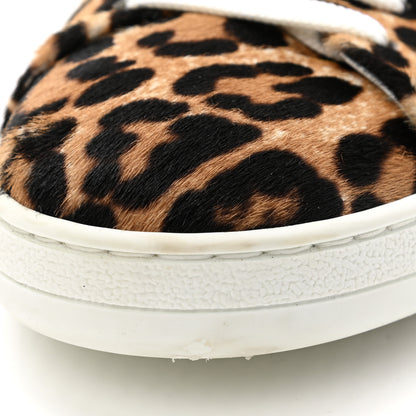 Louis Vuitton Calfskin Pony Hair Leopard Monogram Frontrow Sneakers 38 10 of 13