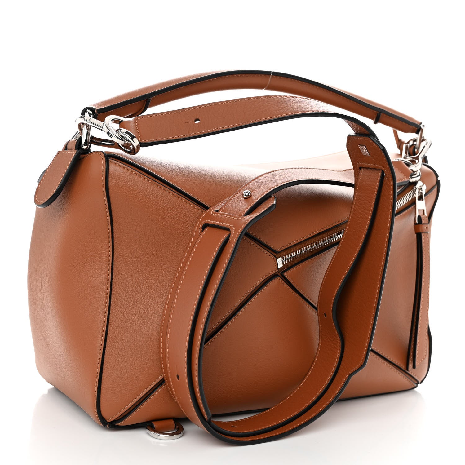 Loewe Calfskin Medium Puzzle Bag Tan 3 of 9
