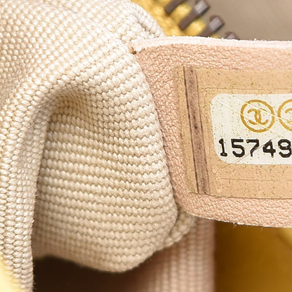 Chanel Glazed Calfskin Quilted Mademoiselle Bowling Tote Yellow 7 of 22