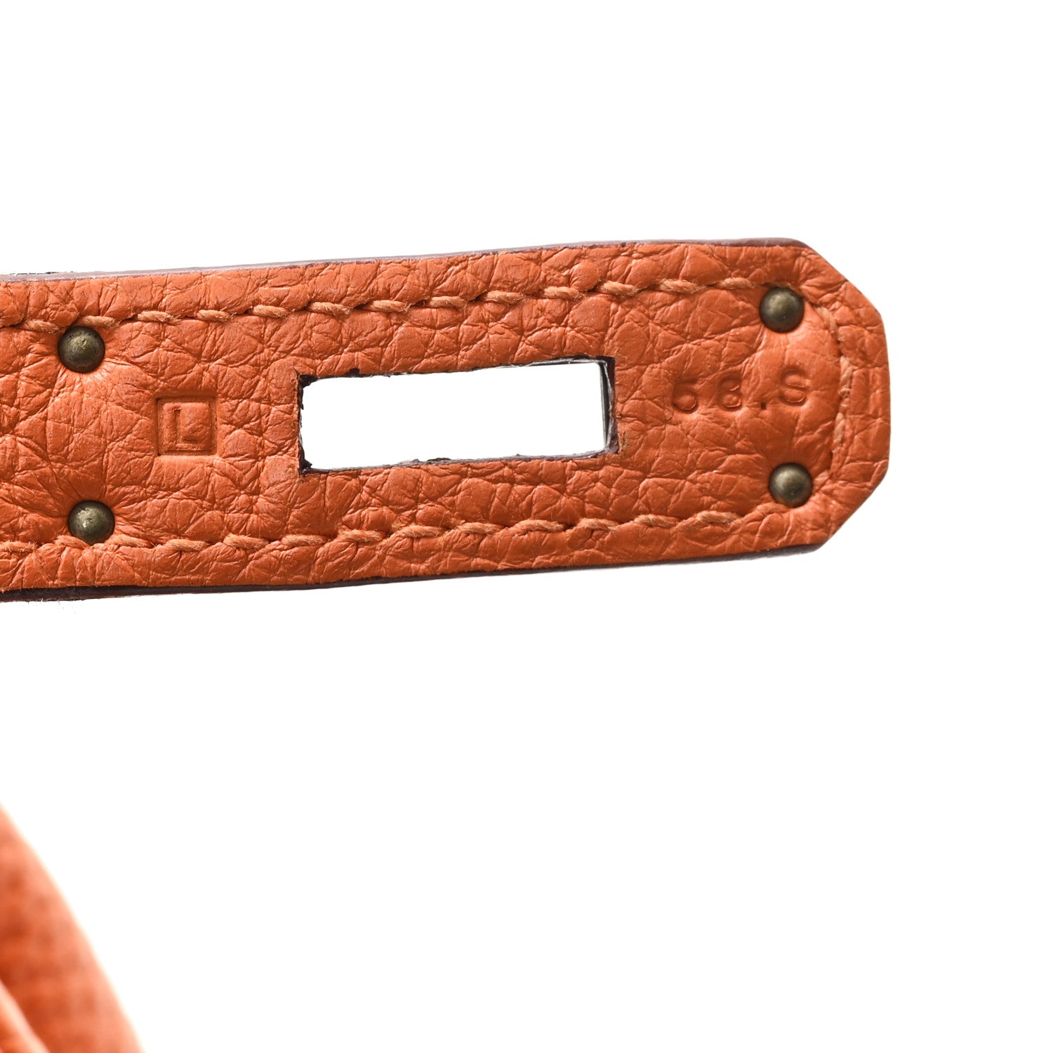 Hermes Taurillon Clemence Birkin 30 Orange 7 of 12