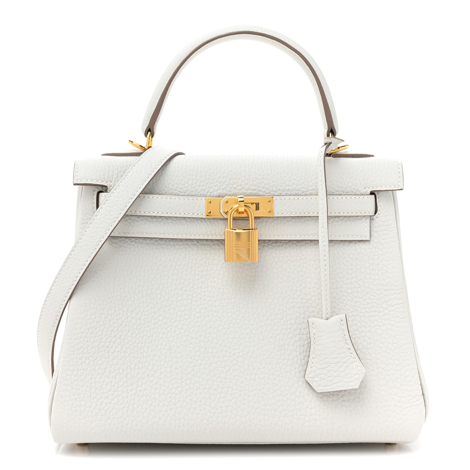 Hermes Togo Kelly Retourne 25 Gris Pale 1 of 9