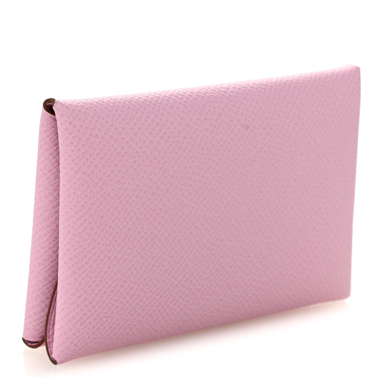Hermes Epsom Calvi Duo Card Case Mauve Sylvestre 3 of 7