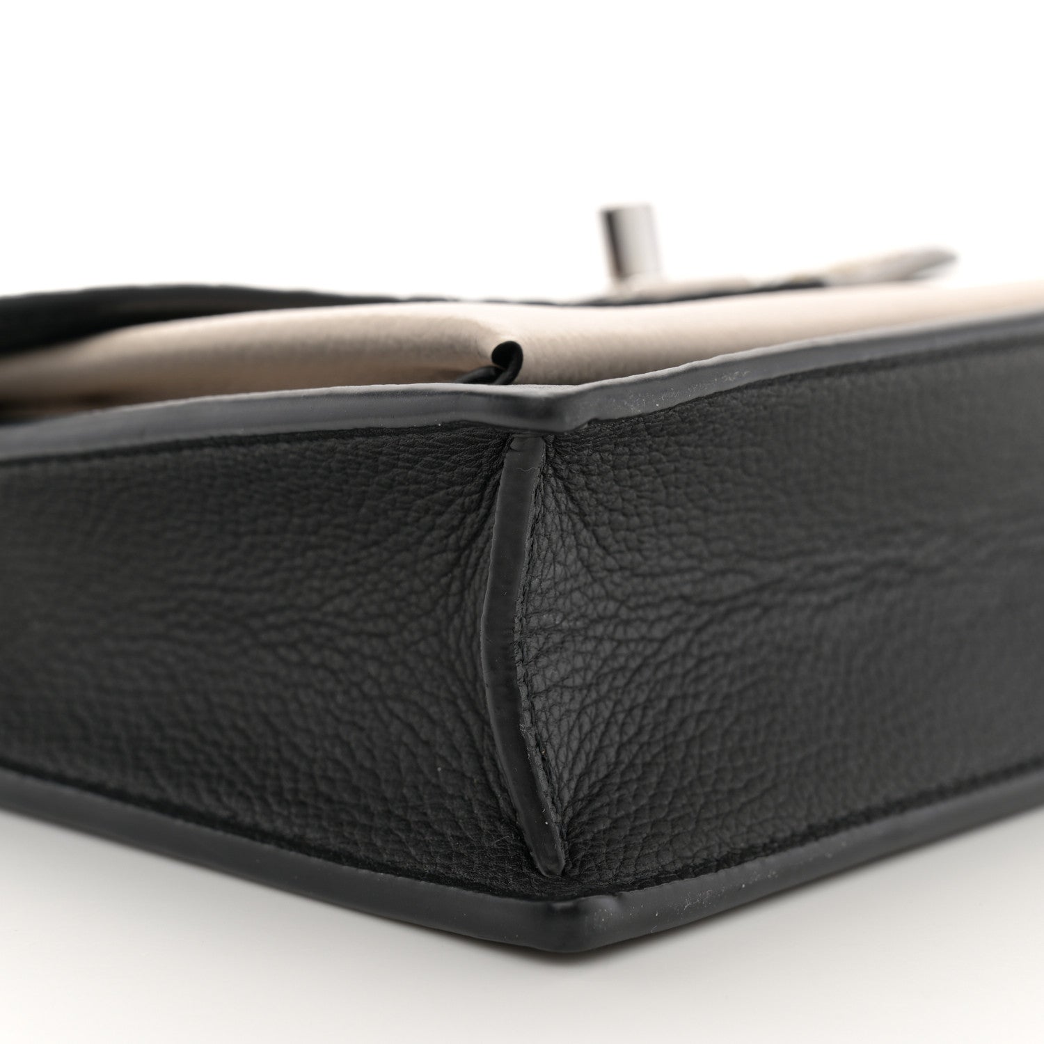 Louis Vuitton Soft Calfskin Snakeskin My Lockme Chain Pochette Black 8 of 10