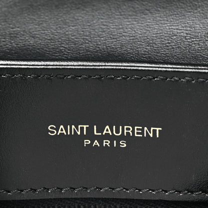 Saint Laurent Calfskin Y Quilted Monogram Toy Loulou Crossbody Bag Black 6 of 10