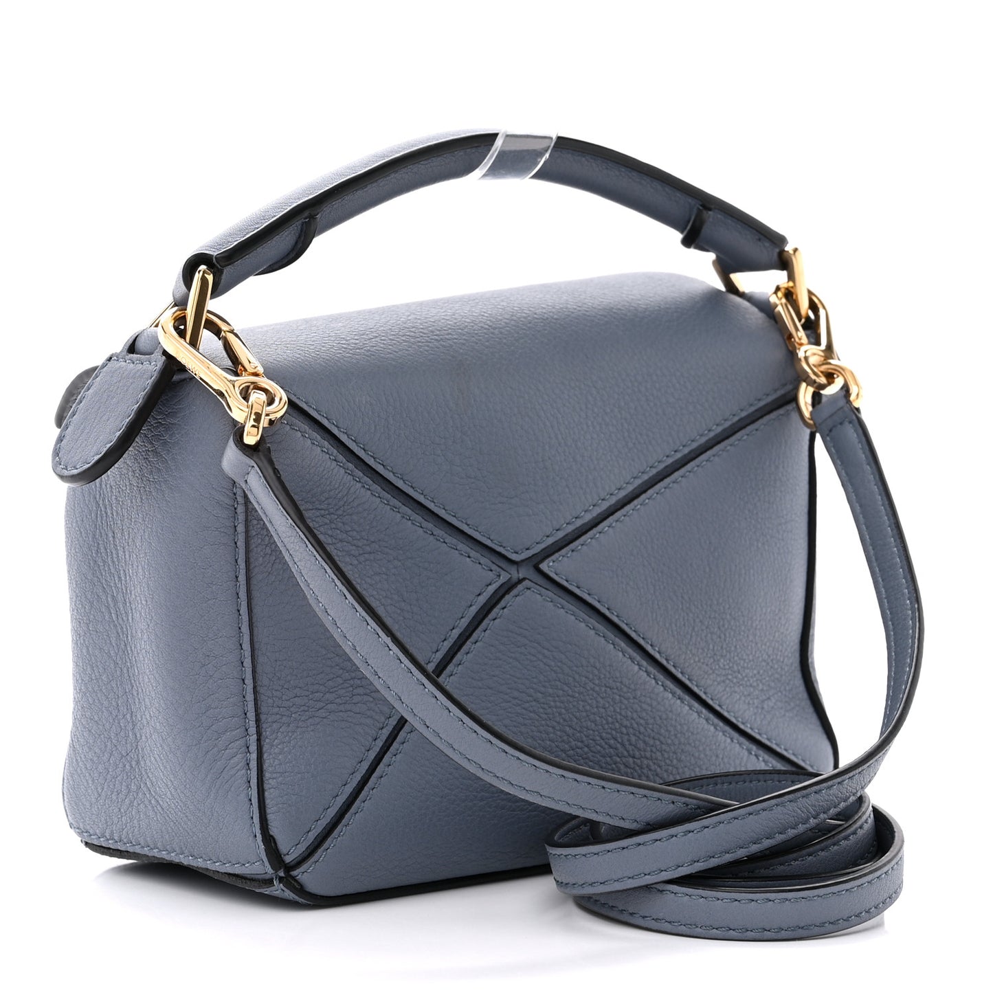Calfskin Mini Puzzle Bag Blue